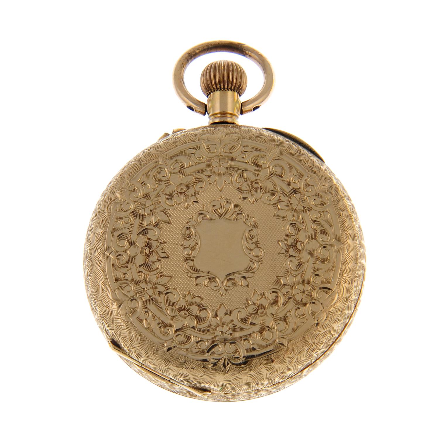 An open face pocket watch. - Image 2 of 3