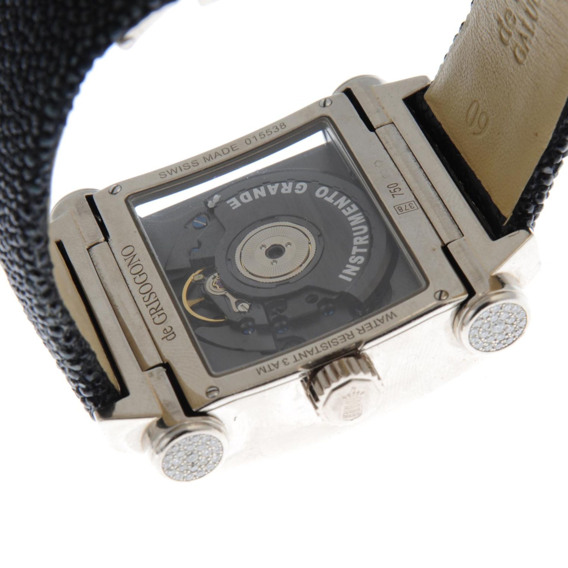 DE GRISOGONO - an Instrumento Grande Diamonds wrist watch. - Image 2 of 5