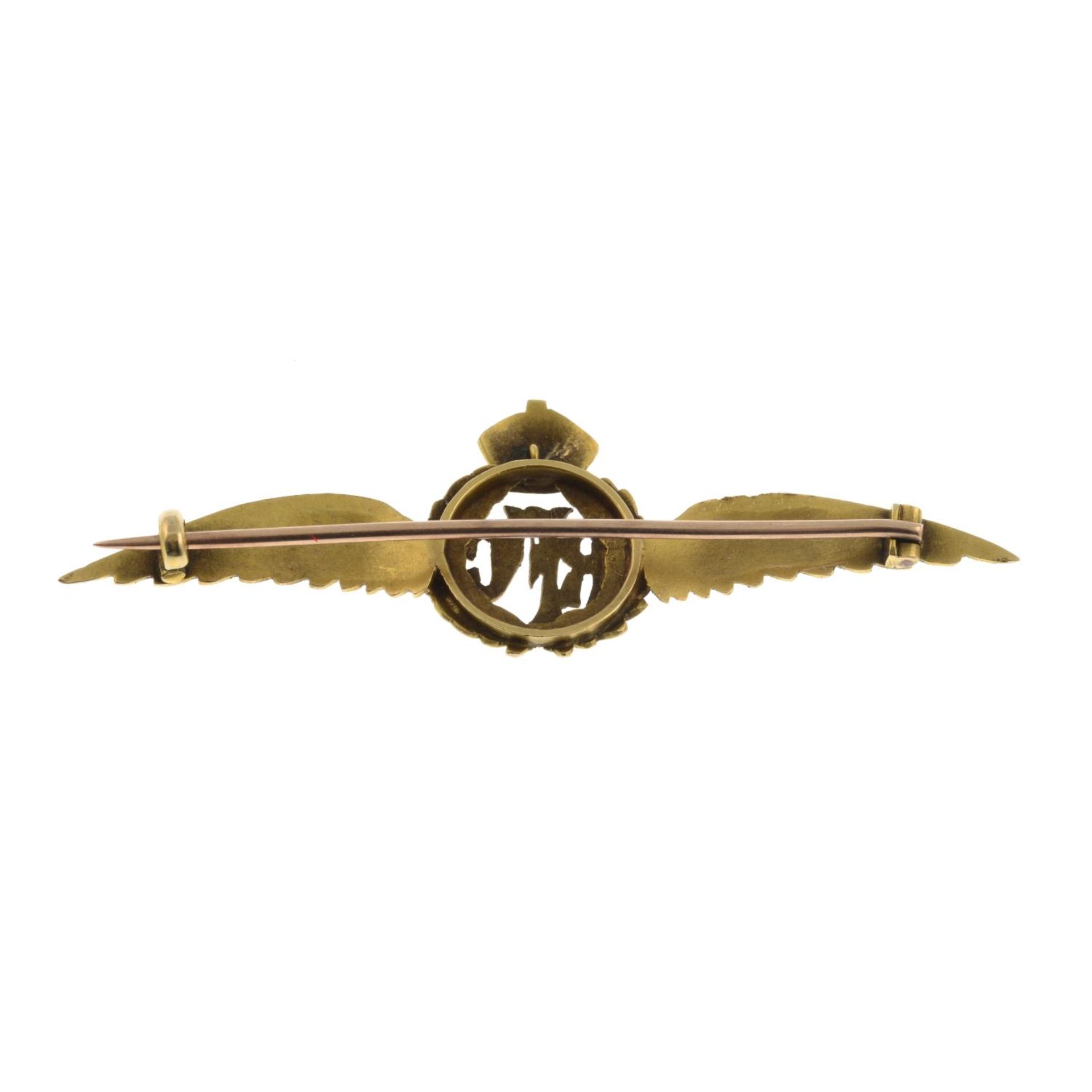 A Royal Flying Corps military brooch.Length 6cms. - Image 2 of 2