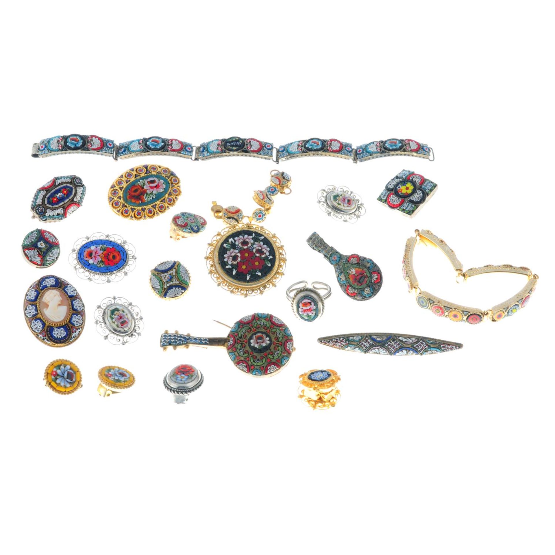 A selection of micro mosaic jewellery, - Image 2 of 2