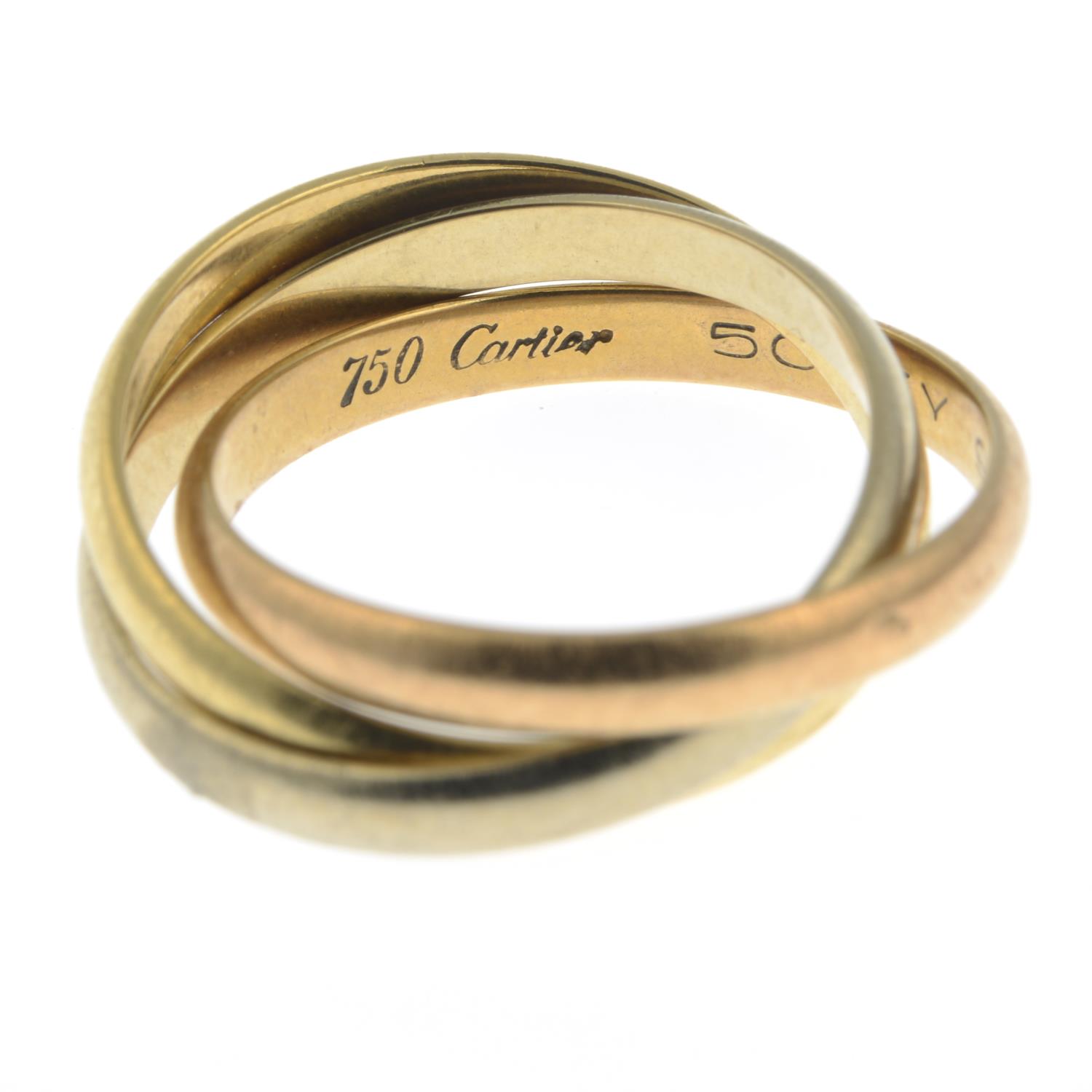 A 'Trinity' ring, by Cartier.Signed Cartier. - Image 3 of 3