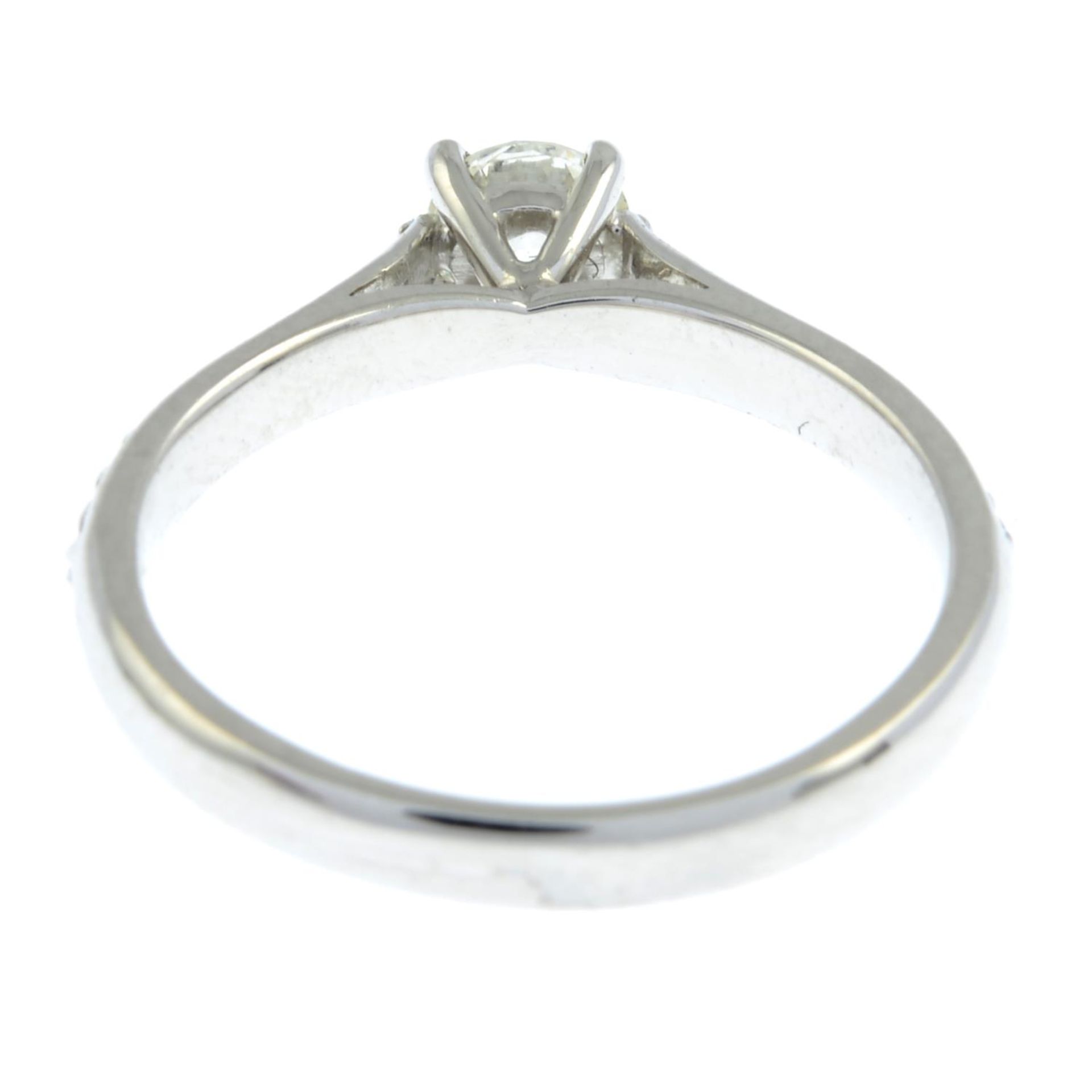 An 18ct gold brilliant-cut diamond single-stone ring, - Image 2 of 3