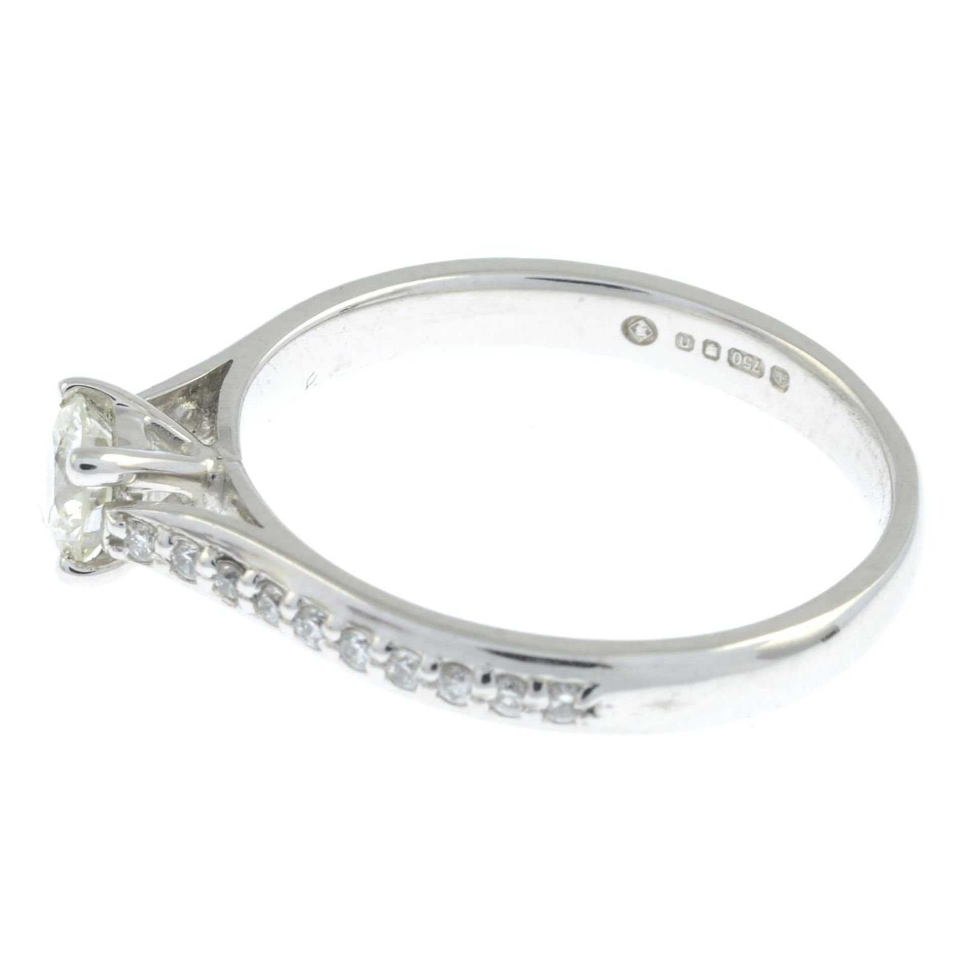 An 18ct gold brilliant-cut diamond single-stone ring, - Image 3 of 3