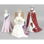 A collection of 10 assorted bone china figurines,