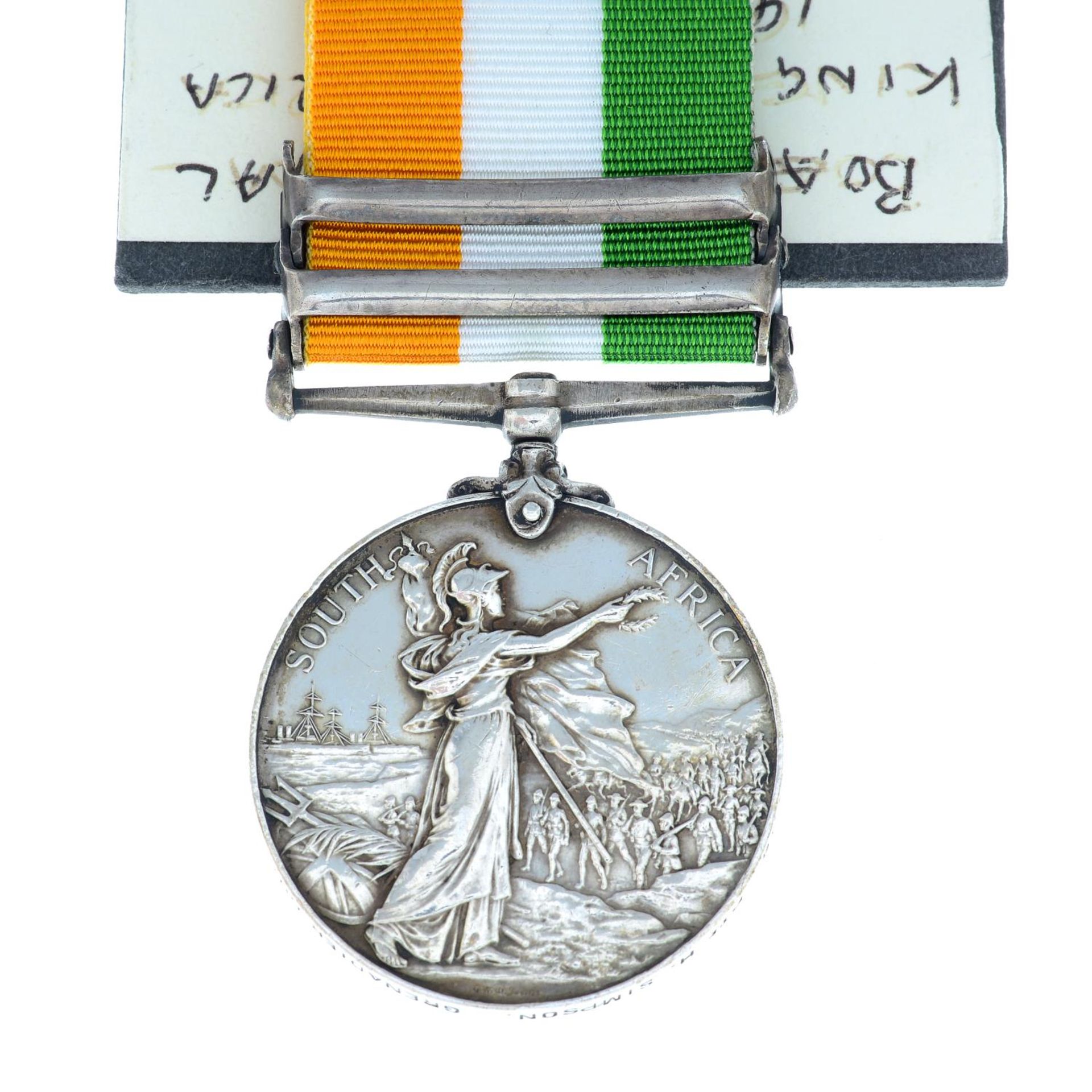 King's South Africa Medal, - Bild 3 aus 3