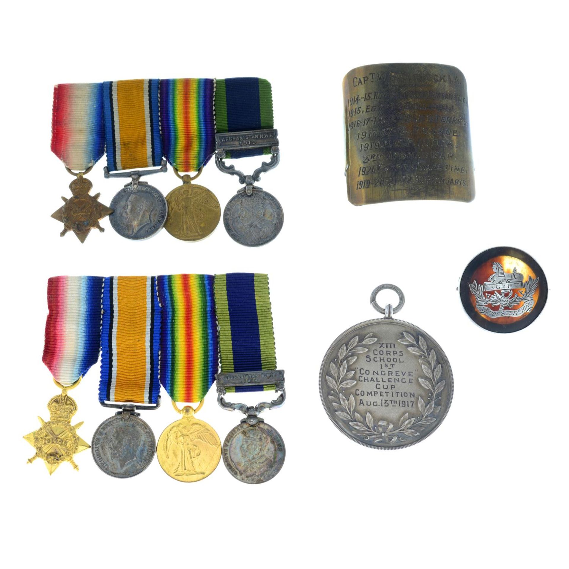 Great War medal group comprising, - Bild 4 aus 11