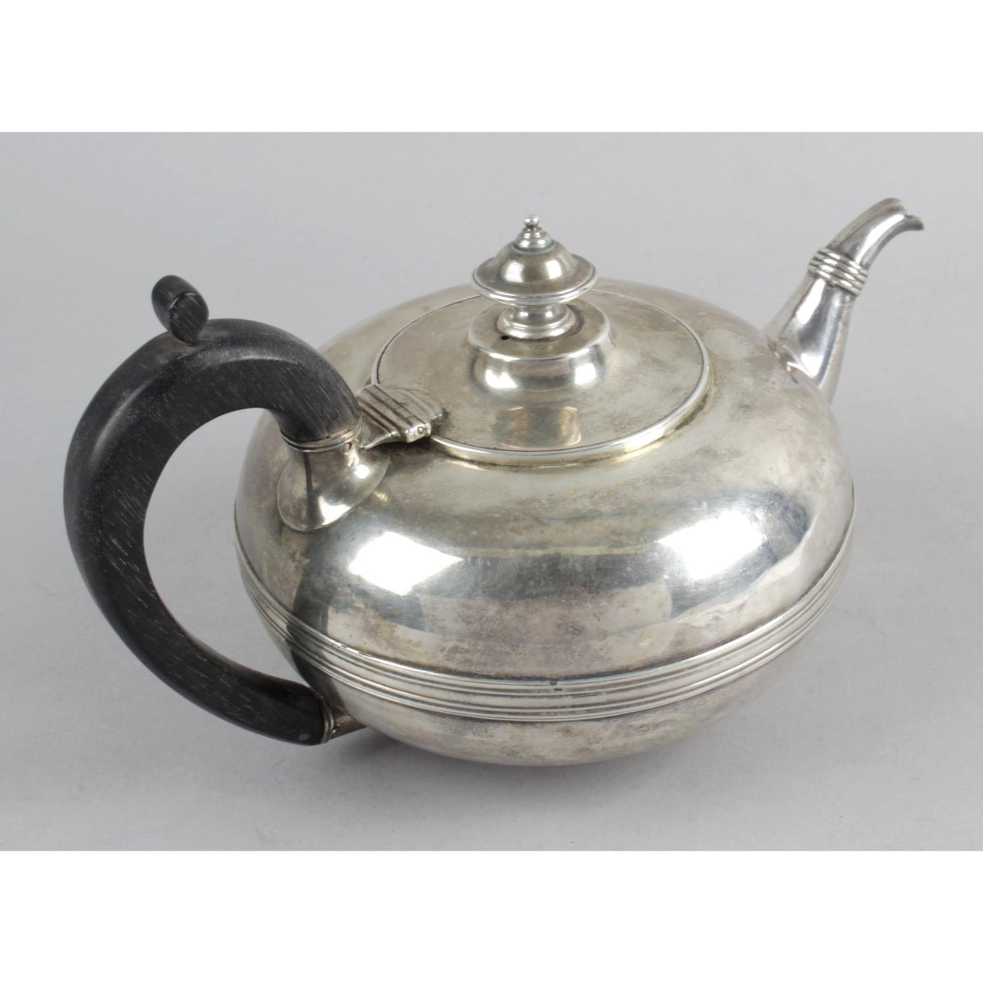 A George IV silver teapot, - Image 2 of 3