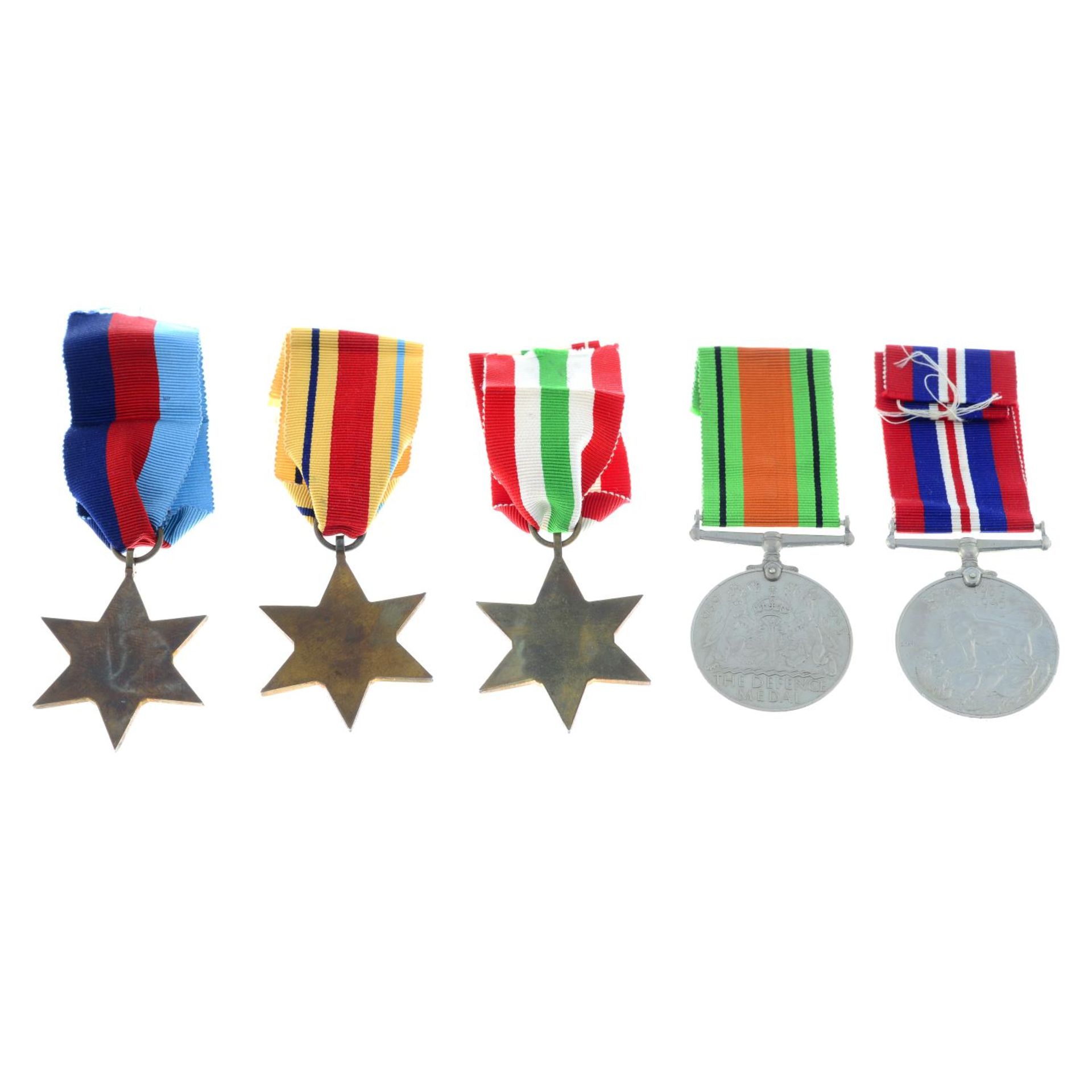 WWII group of five medals, - Bild 2 aus 3