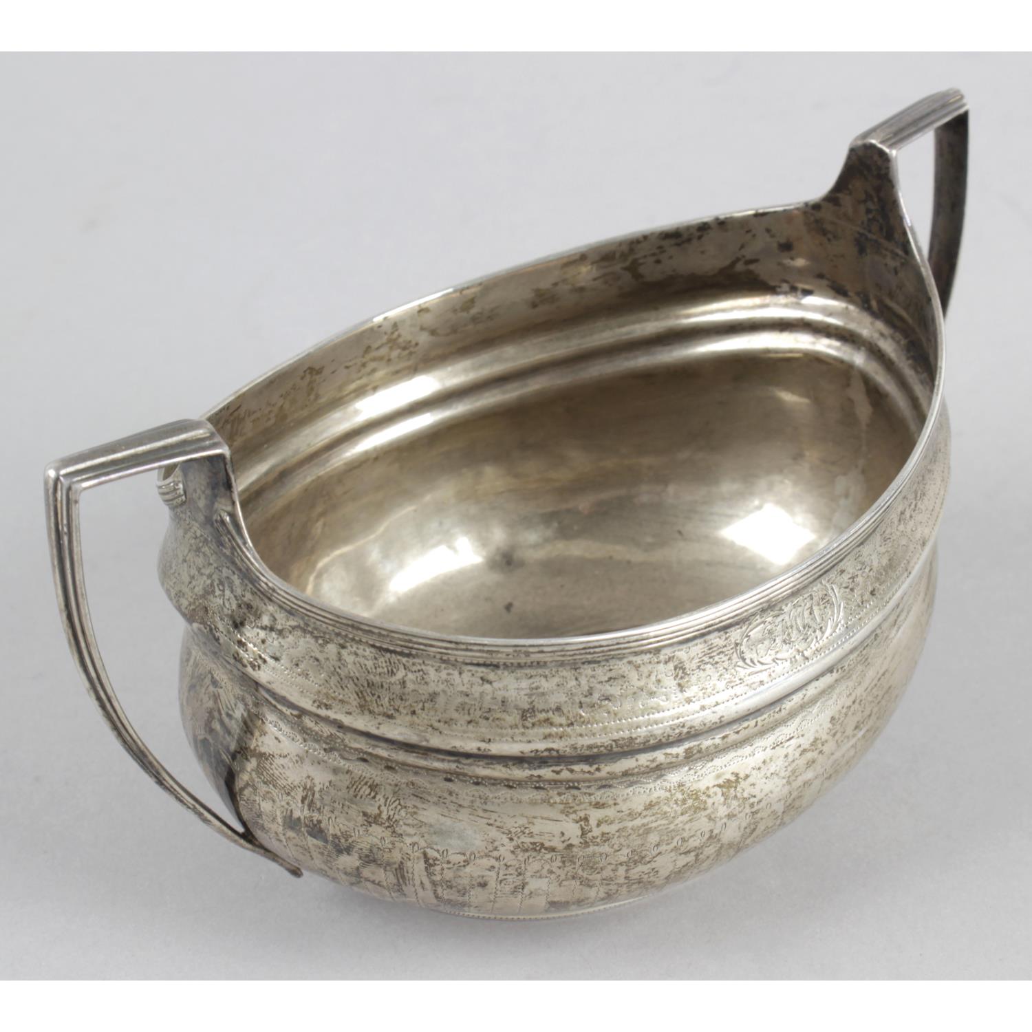 A George III silver twin-handled sugar bowl, - Image 2 of 3