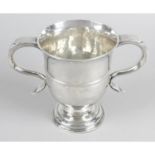 A George II silver twin-handled cup,