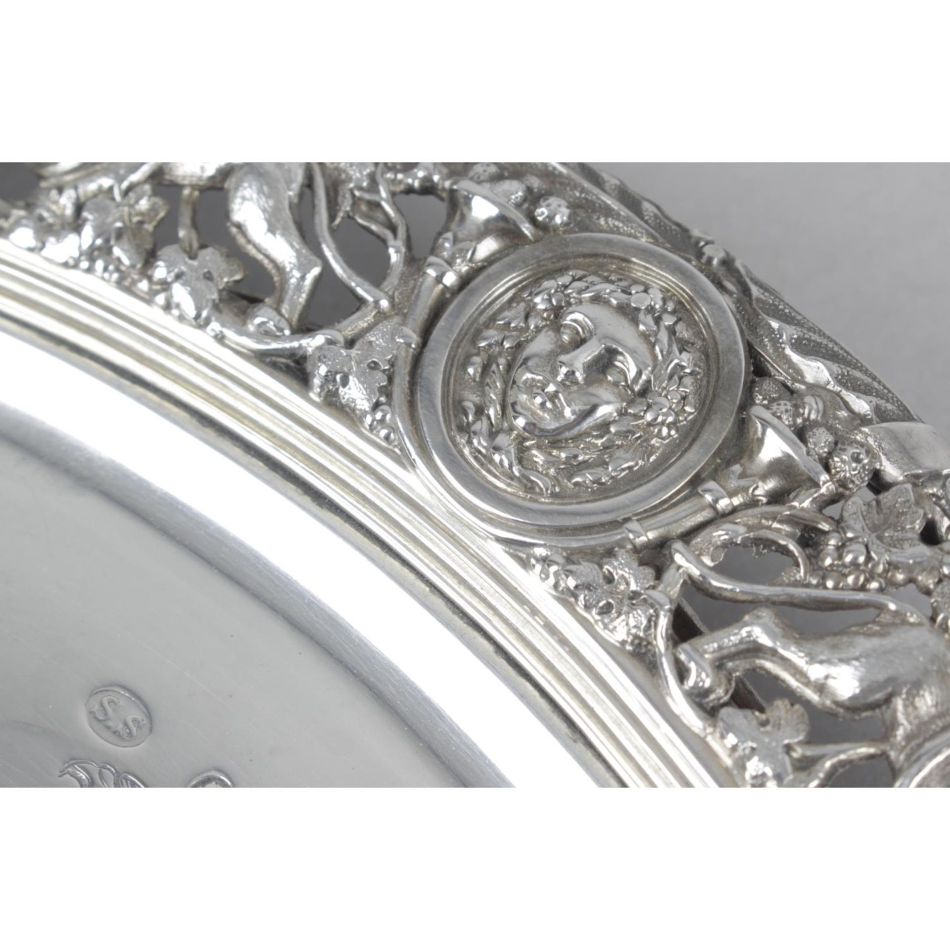 A mid-Victorian silver salver, - Image 4 of 4