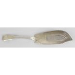 A George IV silver fish slice,