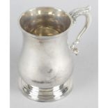 A George V silver mug,