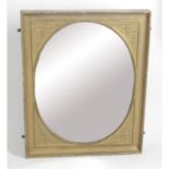 A late 19th century gilt plaster framed wall mirror,