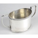 A 1930's silver sugar bowl,