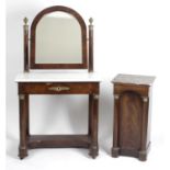 A 19th century mahogany dressing table,