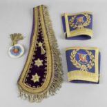 An antique Masonic sash,