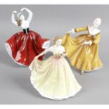 Five Royal Doulton figurines,