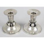 A pair of American sterling silver candlesticks,