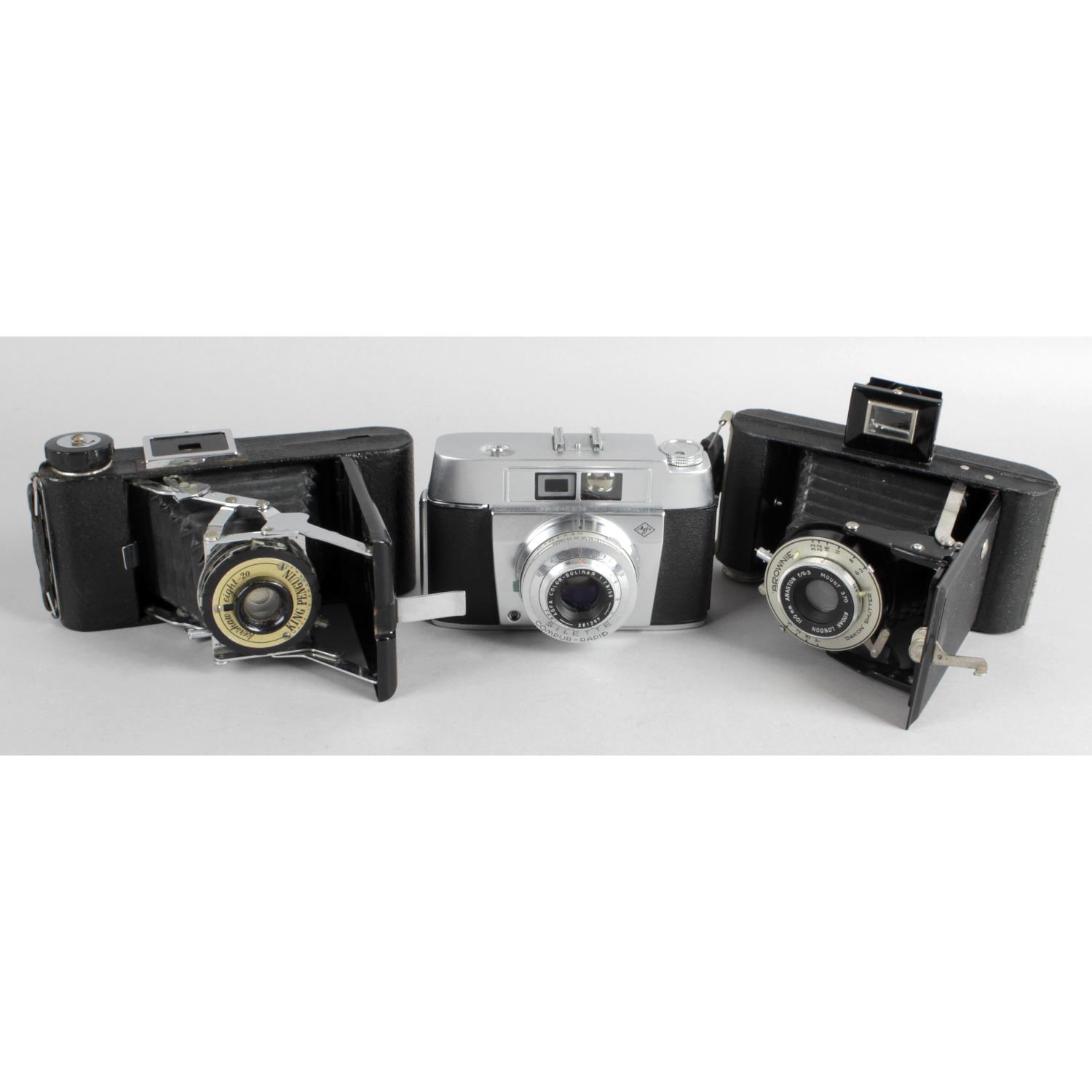 A collection of assorted camera,