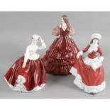 A selection of eight Royal Doulton figurines,