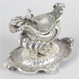 A 19th century French silver mustard or sauce boat,