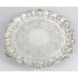 An early Victorian silver salver,