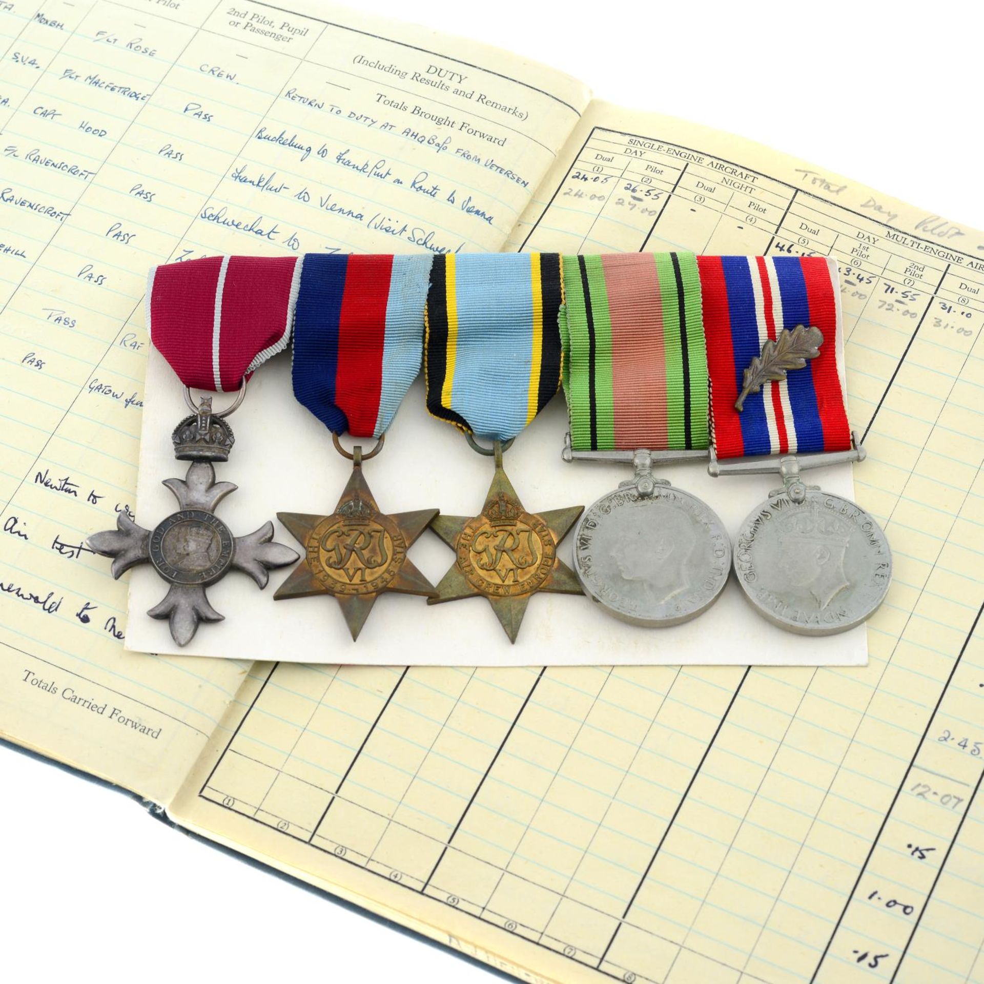 A group of five Medals,