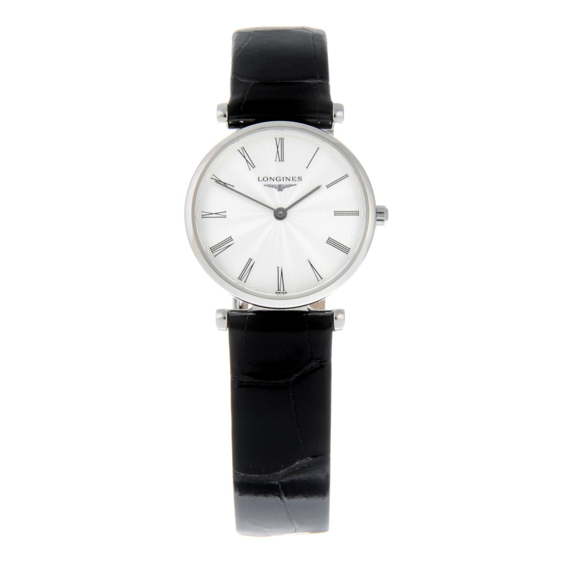 CURRENT MODEL: LONGINES - a La Grande Classique wrist watch.