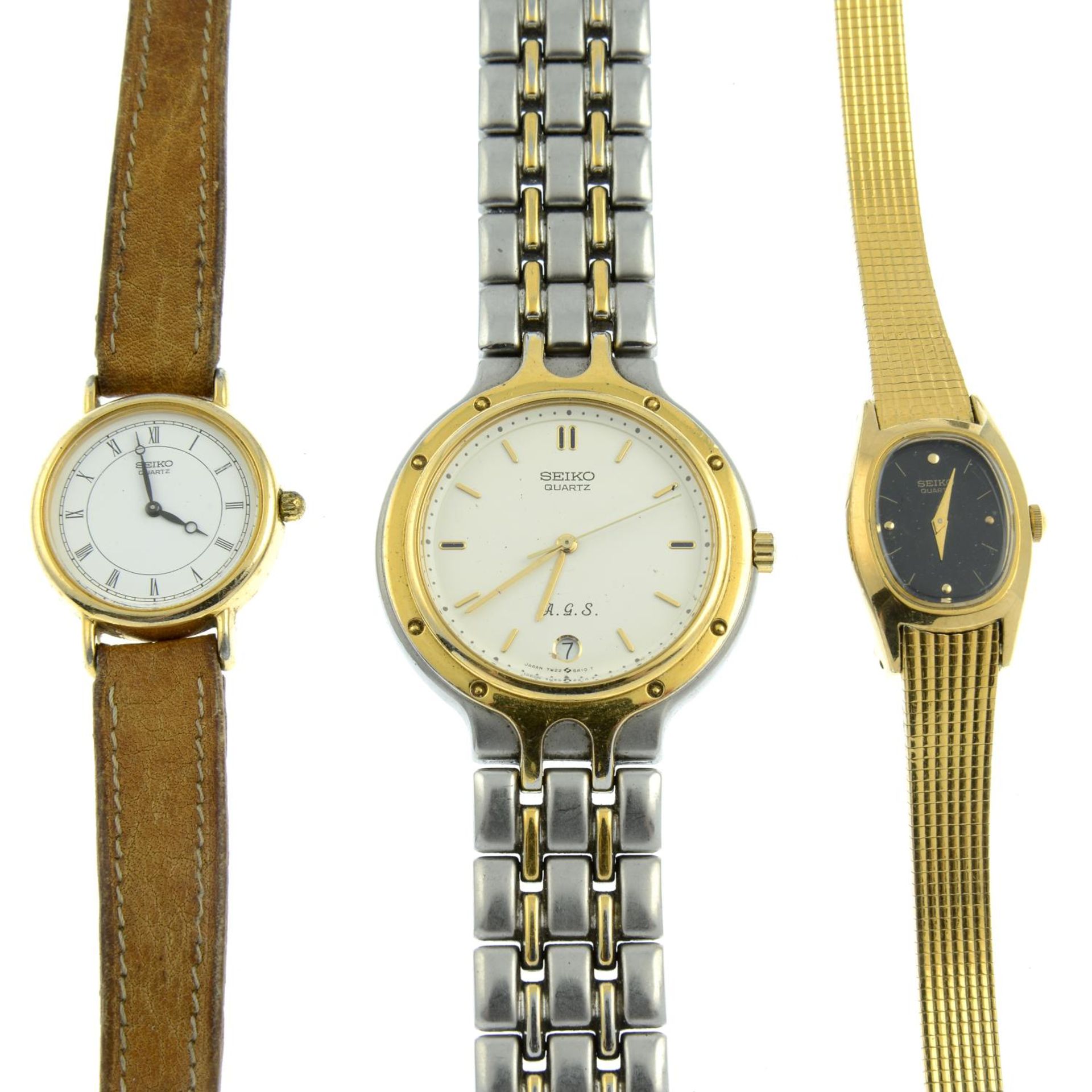 A group of ten assorted watches, to include examples by Seiko.