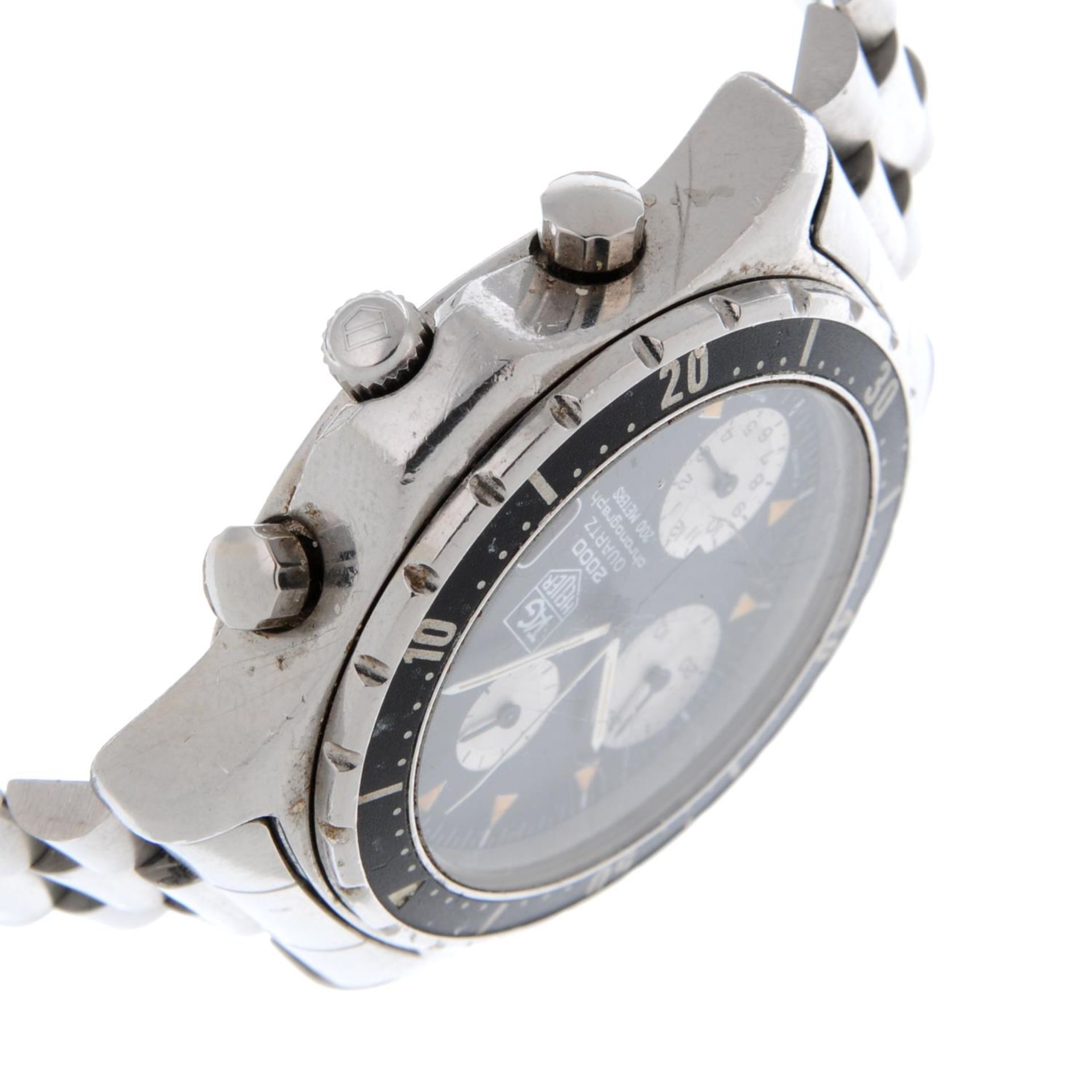 TAG HEUER - a 2000 series chronograph bracelet watch. - Image 3 of 4