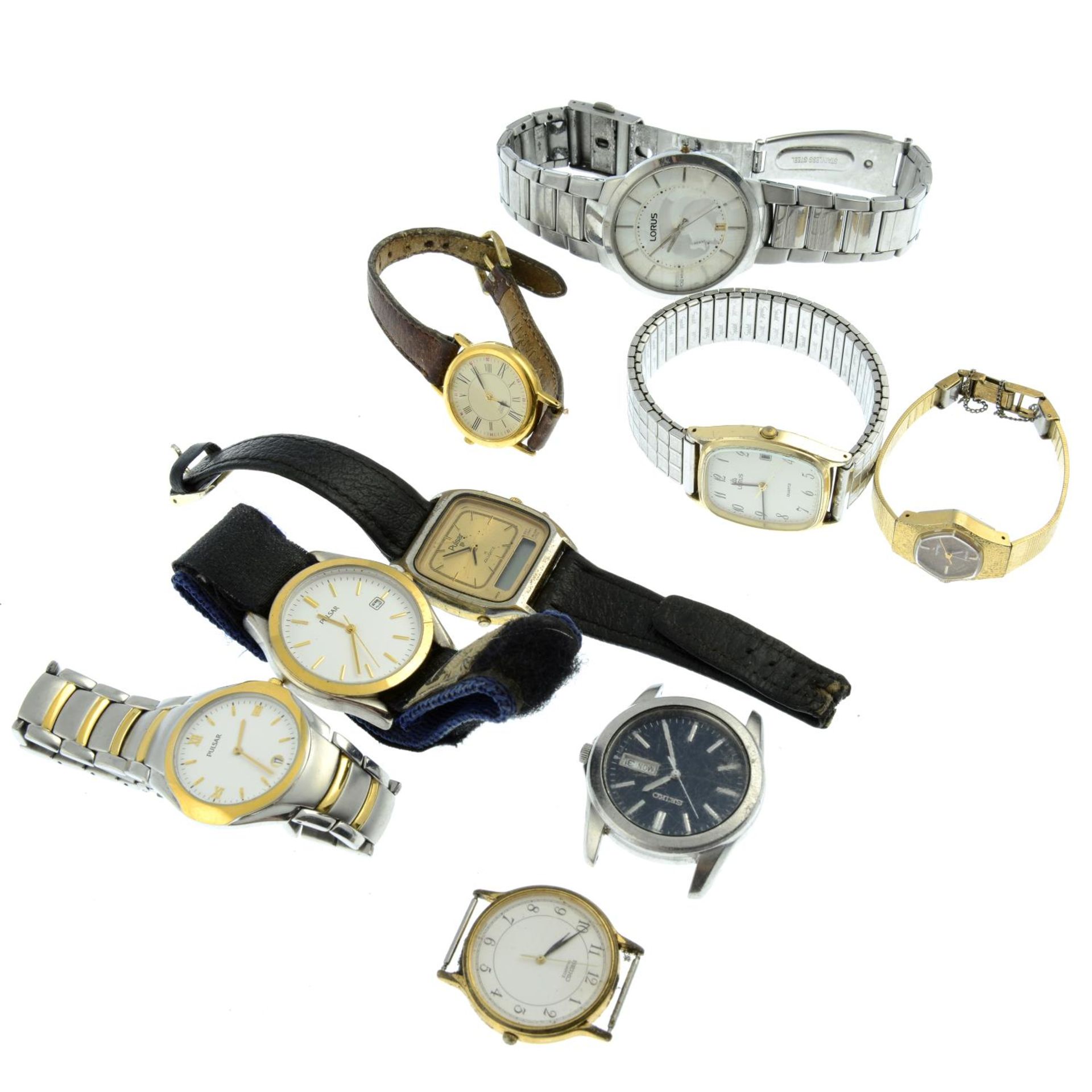 A group of ten assorted watches, to include examples by Seiko. - Image 2 of 2