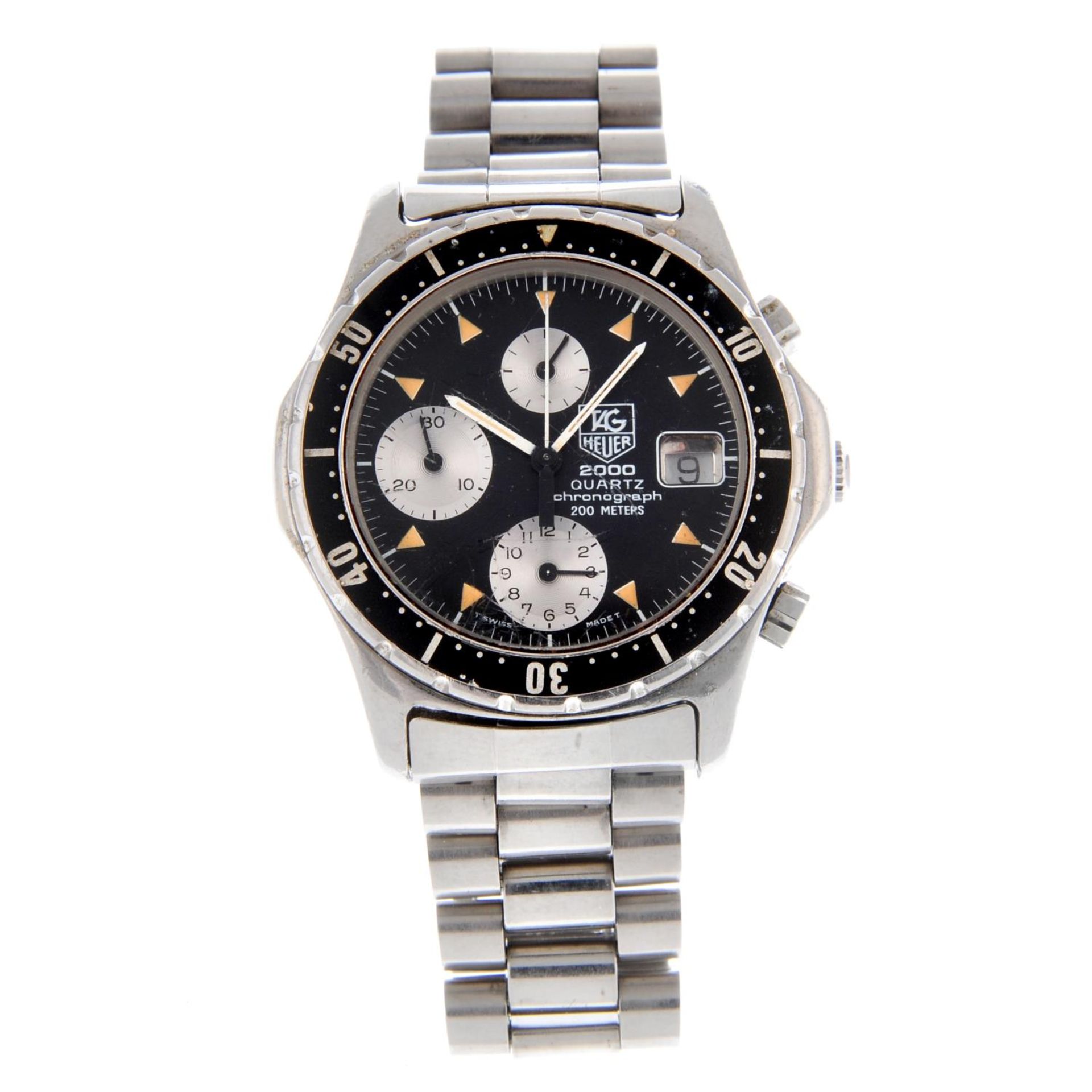 TAG HEUER - a 2000 series chronograph bracelet watch.