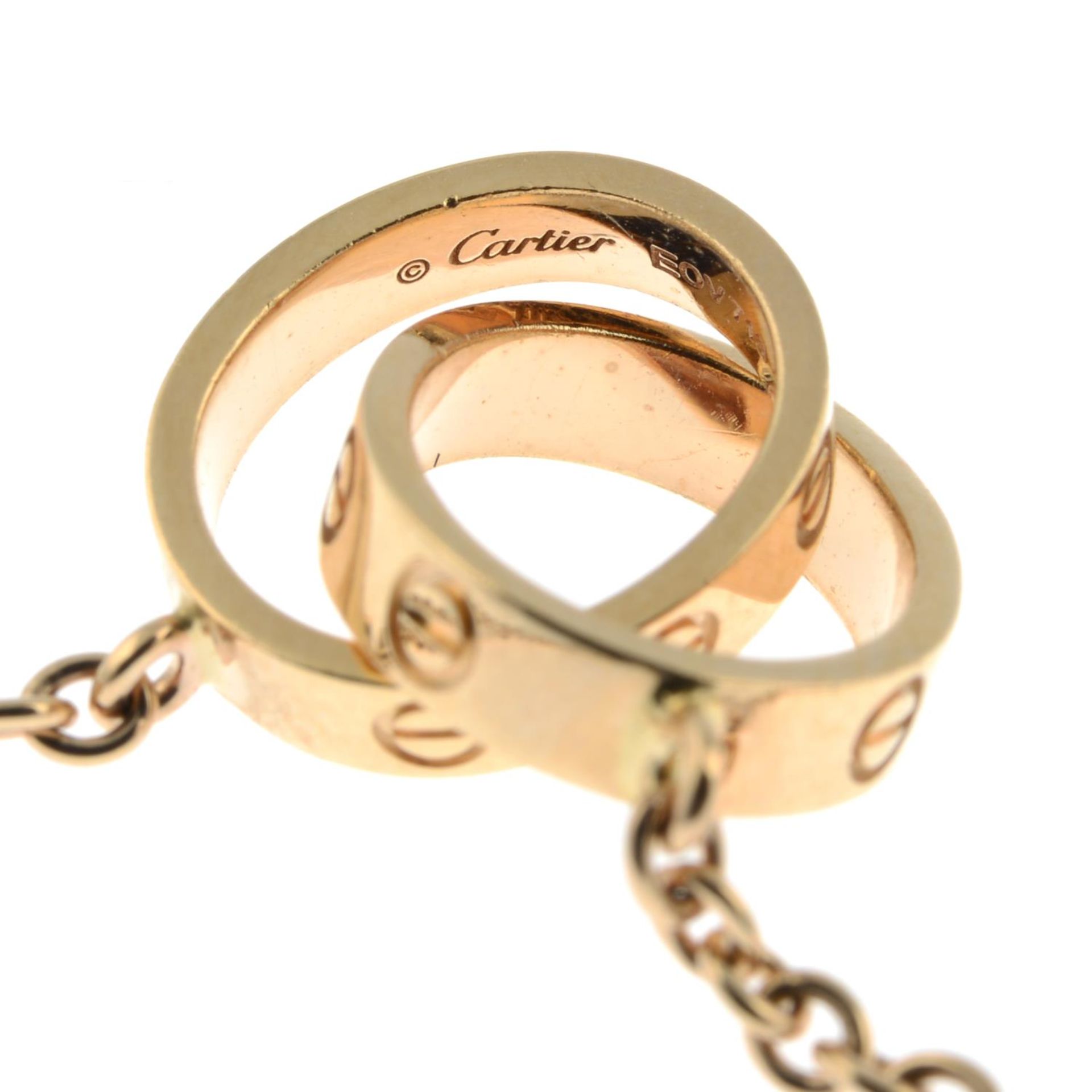 An 18ct gold 'Love' bracelet, by Cartier. - Bild 4 aus 4