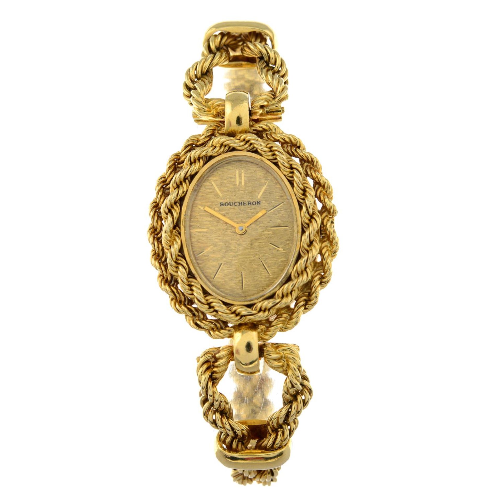 A 1970s 18ct gold cocktail watch, by Boucheron.Import marks for London, 1979. - Image 2 of 4