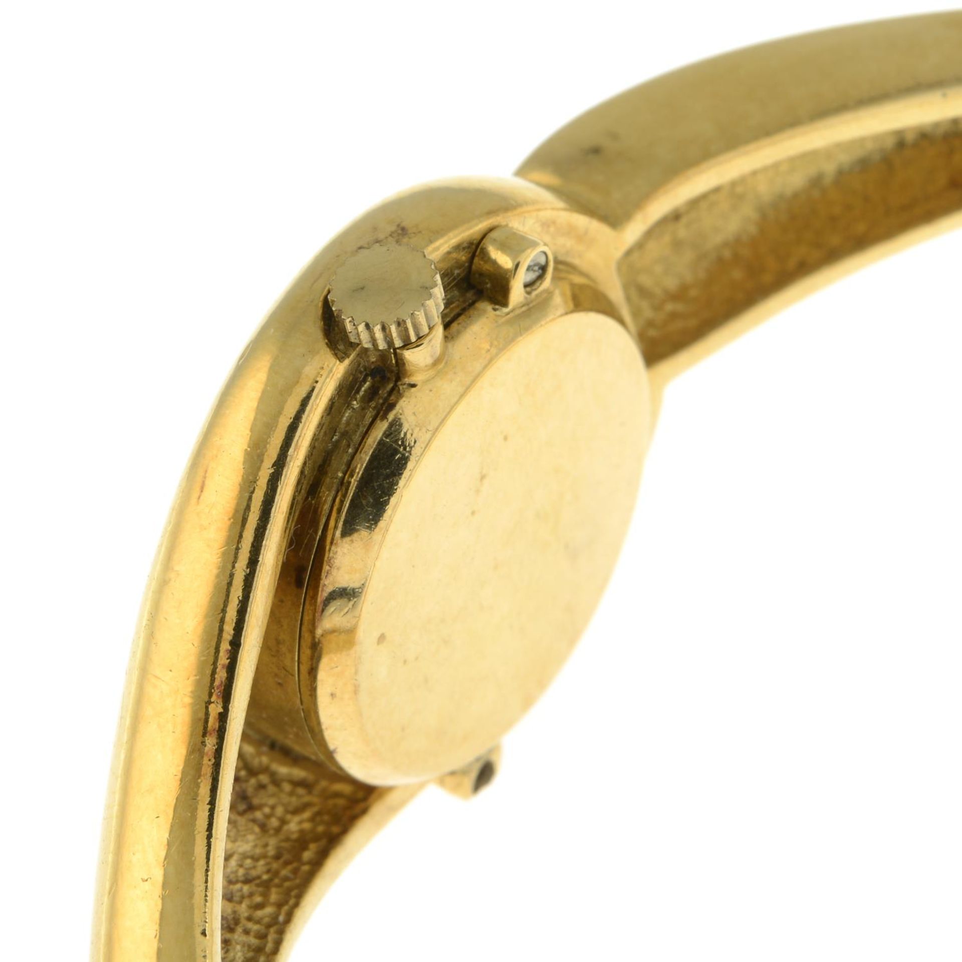 A 1970s 18ct gold bangle watch, - Image 4 of 6