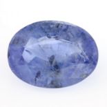 An oval-shape sapphire, weighing 14.97cts.