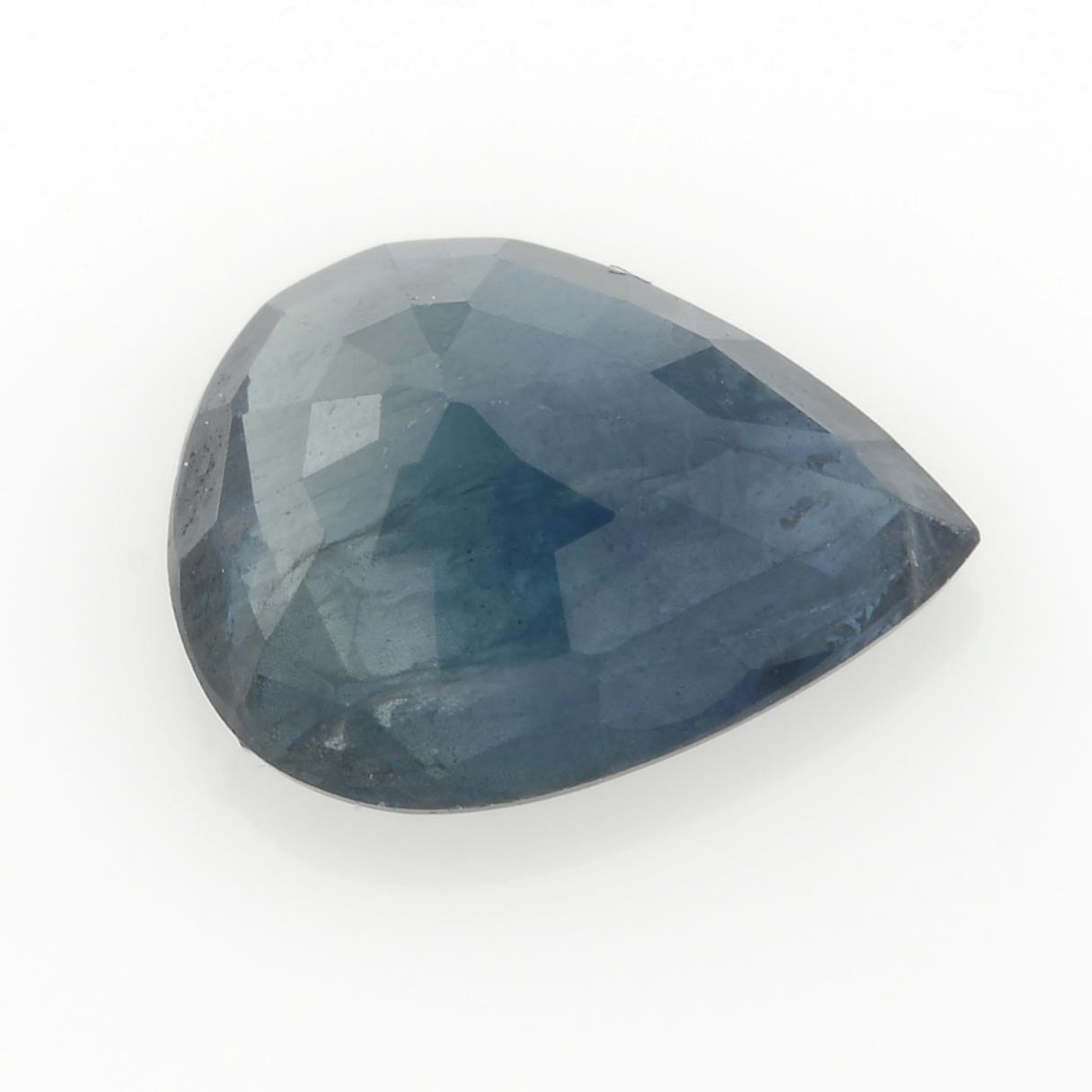 A pear-shape sapphire. - Image 2 of 3