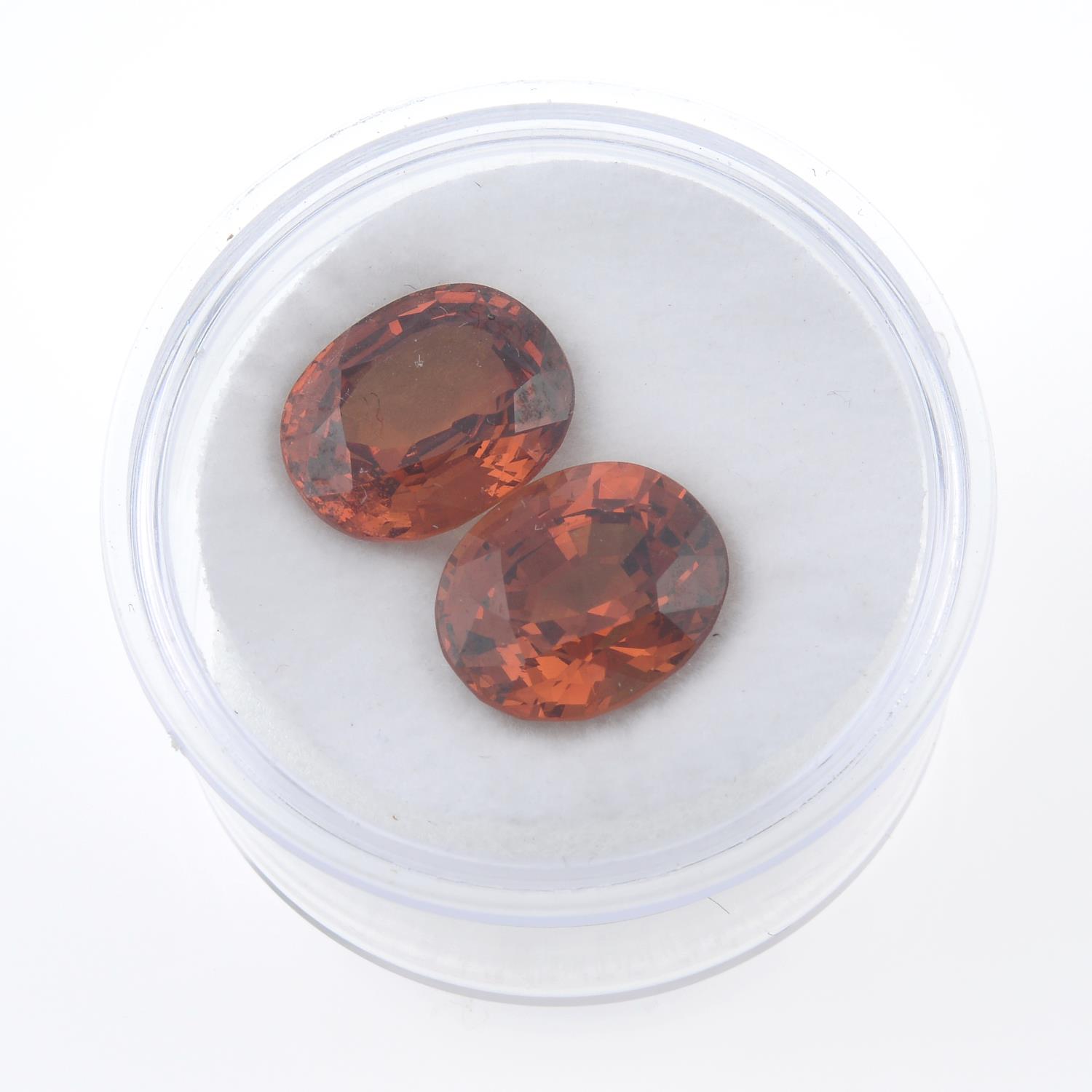 Two oval spessartite garnets, weighing 9.79ct. - Image 3 of 3