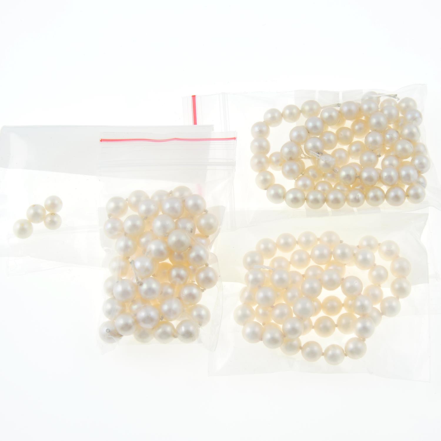 Selection of cultured pearls, - Image 3 of 3