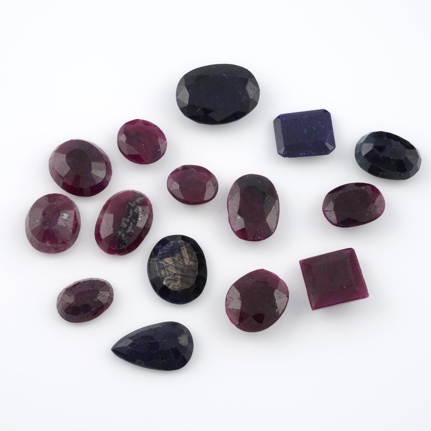 A selection of corundum, weighing 123.3gms.