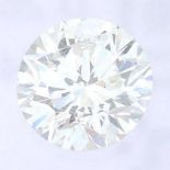 A brilliant cut diamond, weighing 0.26ct, measuring 4.04 by 4.10 by 2.53mms.