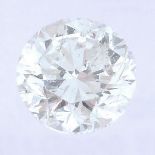 A brilliant cut diamond, weighing 0.37ct.