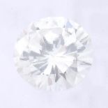 A brilliant cut diamond, weighing 0.26ct, measuring 4.17 by 4.24 by 2.46mms.