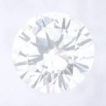 A brilliant cut diamond, weighing 0.26ct, measuring 4.13 by 4.15 by 2.48mms.