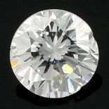 A brilliant-cut diamond, weighing 0.29ct.