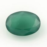 An oval shape chrysoprase.