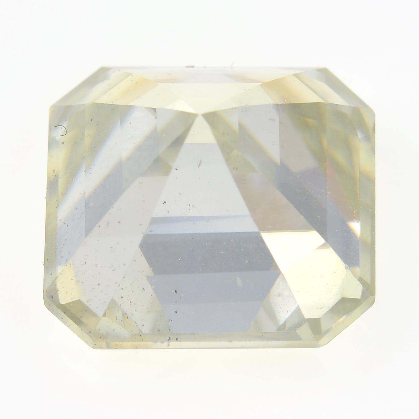 A shape-shape synthetic moissanite. - Image 2 of 2