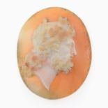 A cameo, weighing 48.85ct,