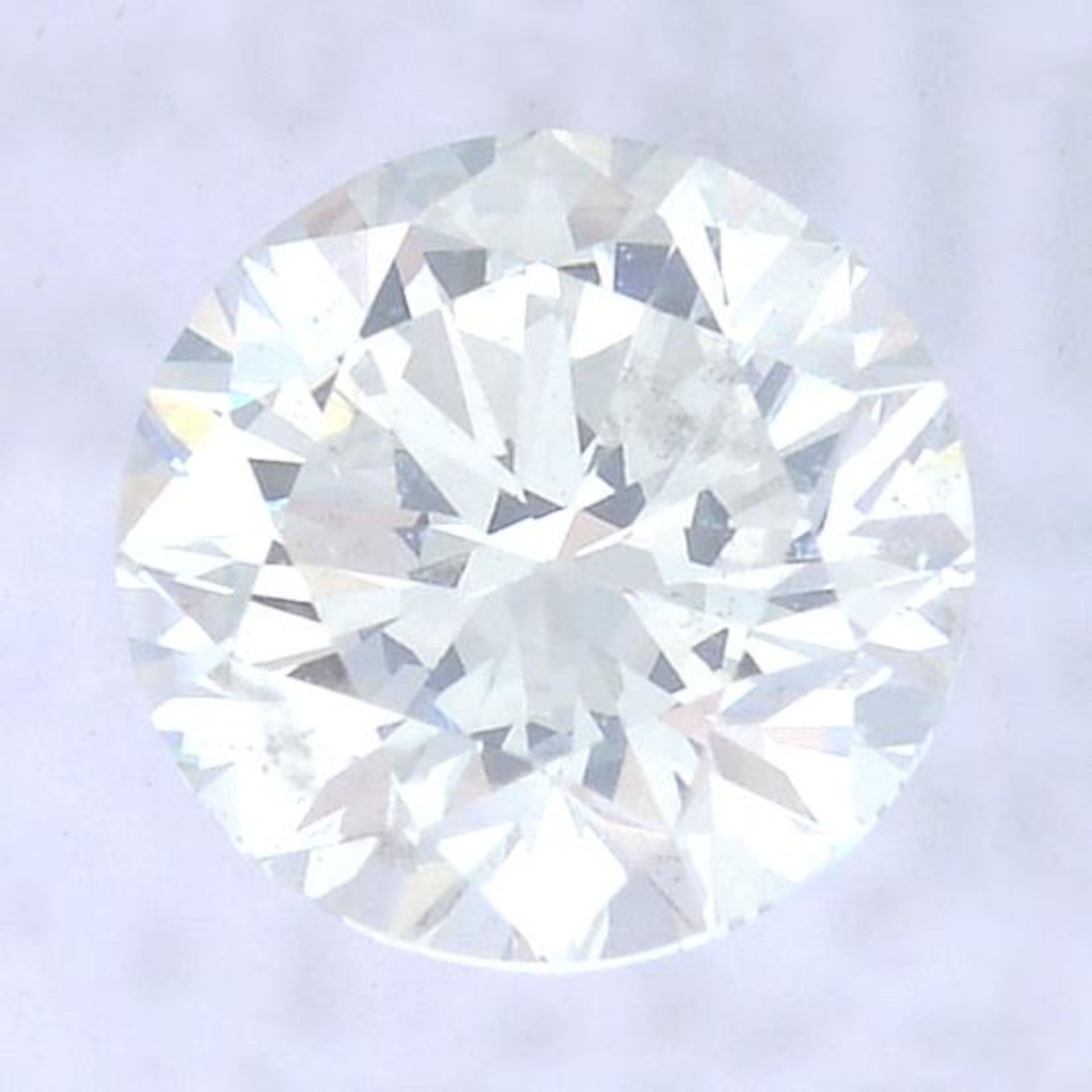 A brilliant cut diamond, weighing 0.60ct, measuring 5.26 by 5.3 by 3.37mms.